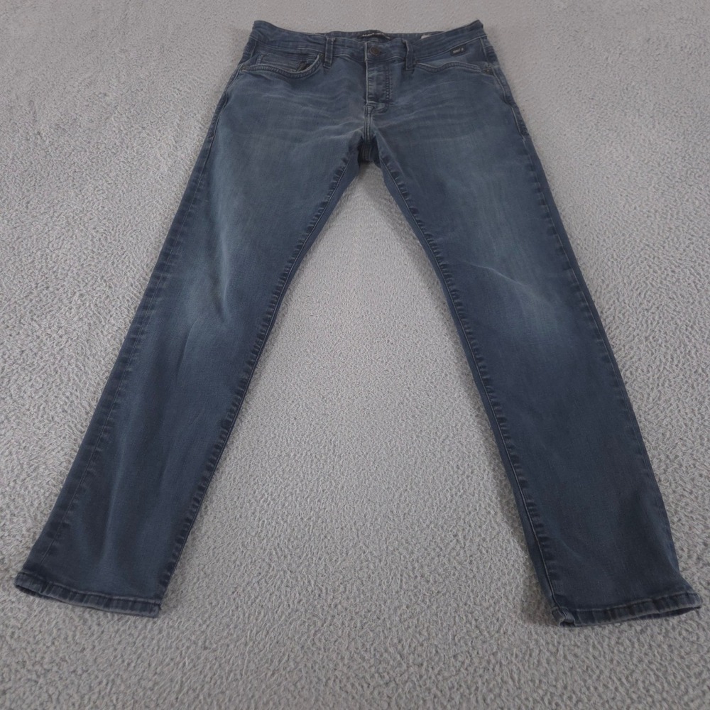 Mavi Jeans Men 33x30 Blue Jake Slim Leg Stretch Cotton Denim Faded Premium
